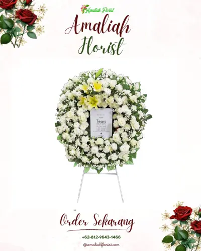 Krans Bunga Duka Cita di Cimangeunteung
